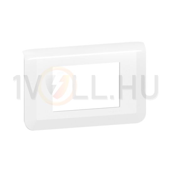 Mosaic keret 1x3 modulos 1-es vízszintes műanyag fehér kezeletlen LEGRAND - 078803L