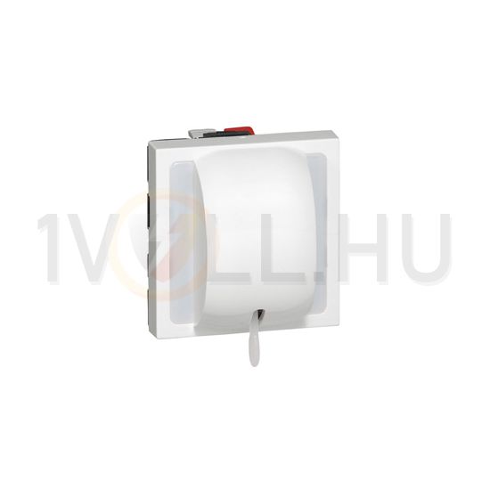 Mosaic N106 nyomó 2M betét közp. fedéllel 1- húzózsinór 1v fehér IP20 süllyesztett dmax. LEGRAND - 077044