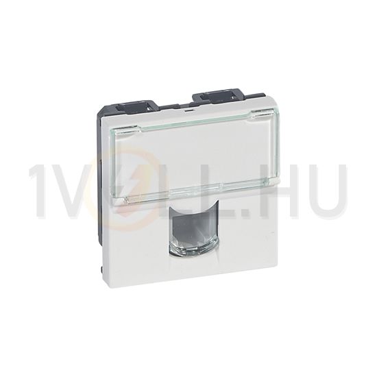 Mosaic telefon csatlakozó betét közp. fedéllel RJ11 műanyag fehér címketartóval LEGRAND - 078731