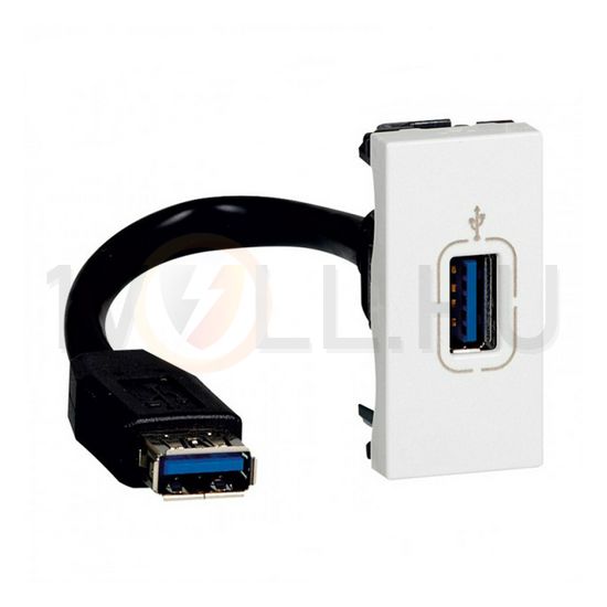 Mosaic USB töltőaljzat 1M 1/ki 2400mA-max. 5V süllyesztett fehér LEGRAND - 078746