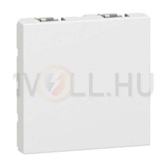 Mosaic vakfedél 2 modulos műanyag négyzetes fehér LEGRAND - 277071L