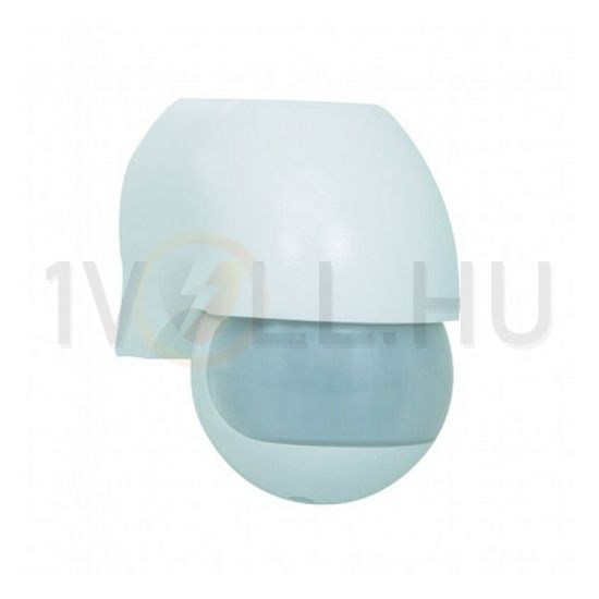 Mozgásérzékelő állítható: vízsz./függpl. 12m/előre 180° PIR 1200W 230V fehér IP44 ANCO - 321127