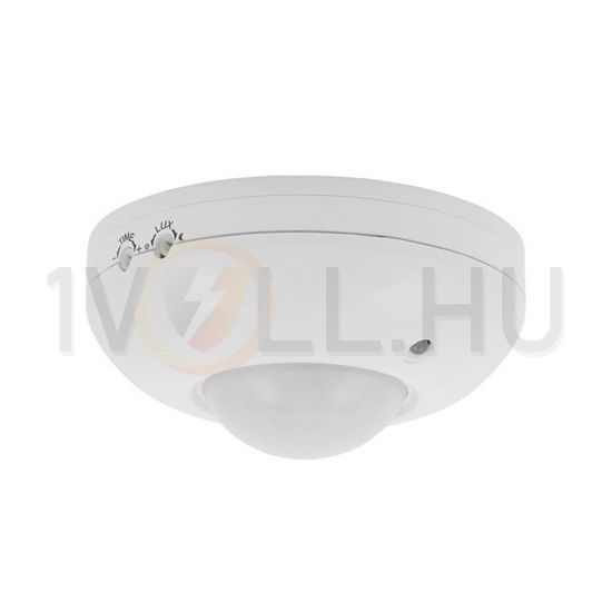 Mozgásérzékelő falra 10m/előre 360° PIR 1200W 230V fehér IP20 ZONA JQ-37-W KANLUX - 00464