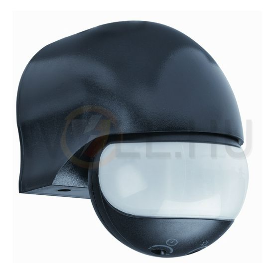 Mozgásérzékelő falra 12m/előre 180° PIR 1000W 230V fekete IP44 McGuard mini BM180sw GROTHE - 94515