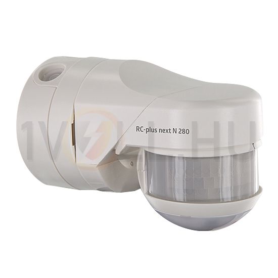 Mozgásérzékelő kültéri falra 20x20m 280° PIR 3000W 240V fehér IP54 RC-plus next N 280 B.E.G. - 93341