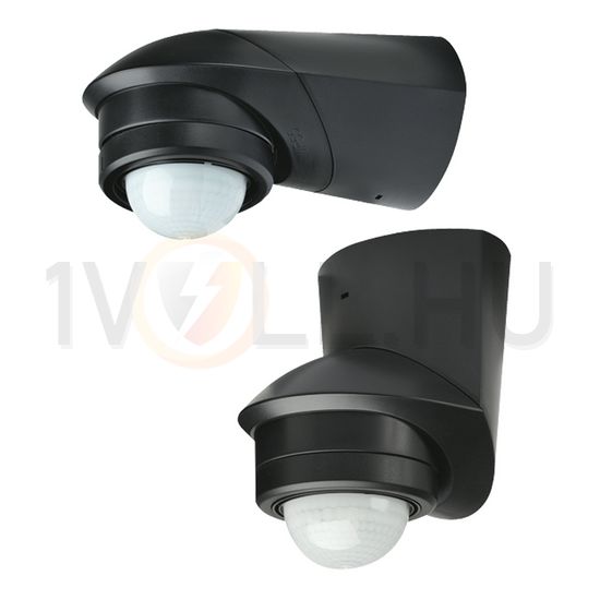Mozgásérzékelő kültéri felületre 12m/előre 360° PIR 1000W 230V fekete McGuard prof BM360sw GROTHE - 94535