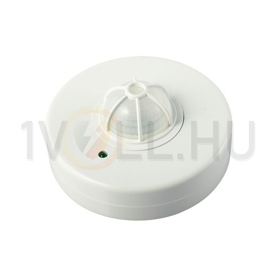 Mozgásérzékelő mennyezeti 12m/előre 360° PIR 1200W 230V fehér IP20 ANCO - 321129