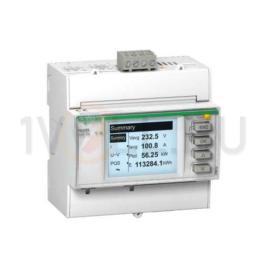 Multifunkciós teljesítménymérő sorolható MODBUS 6A áramváltós 50-330V PowerLogic PM3000 Schneider - METSEPM3250