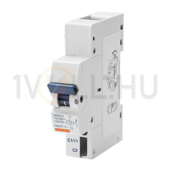 Munkaáramú kioldó sorolható IDP 25-80A-hez 1z 6A 240V AC 1M 90AM GEWISS - GWD6015