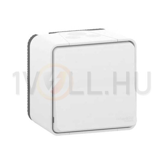 MurevaStyl 106 váltókapcsoló betét komplett házban fehér falonkívüli csavaros IP55 1- Schneider - MUR39021