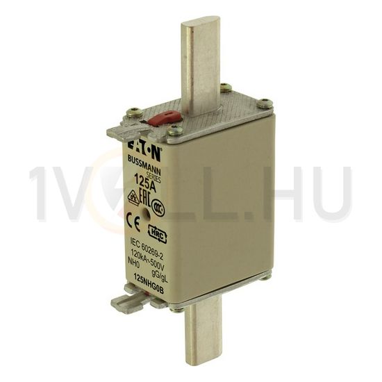 NH biztosítóbetét NH0 160A gL/gG 500V AC 120kA kombikijelző-kioldásjelzéssel Bussmann EATON - 160NHG0B