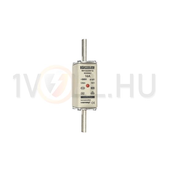 NH biztosítóbetét NH1 200A gL/gG 500V homlokoldali-kioldásjelzéssel NH1GG50V200 MERSEN - P218766C (371320)