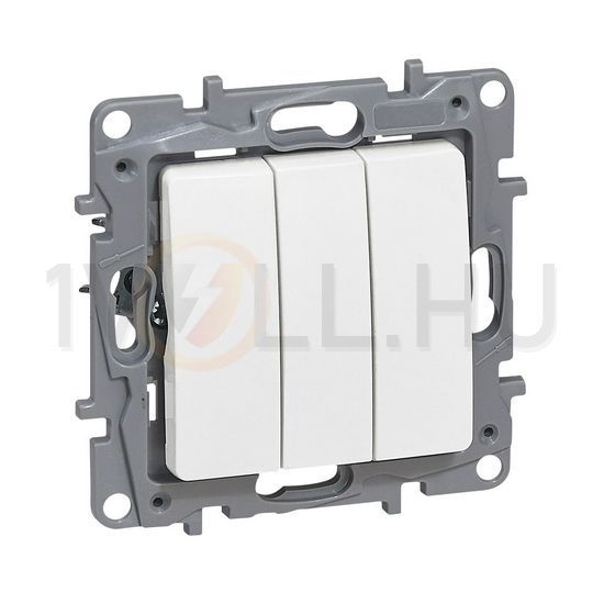 Niloé 101/3 3x1P kapcsoló betét adapterrel 1M fehér süllyesztett csavaros IP20 LEGRAND - 764503