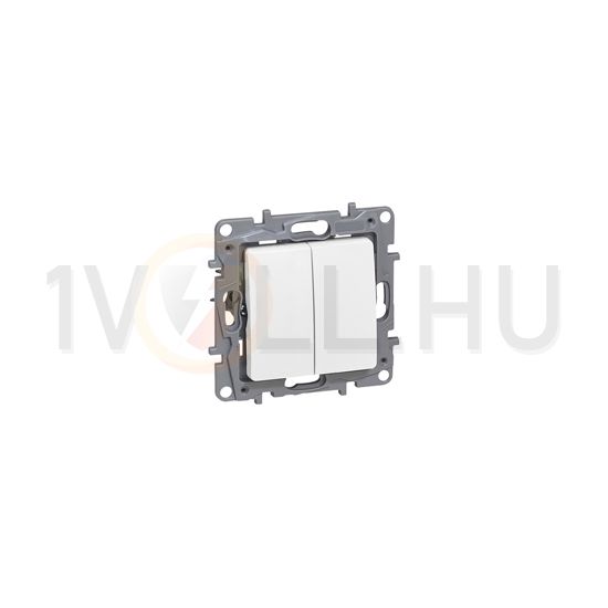 Niloé 105 2x1P csillárkapcsoló betét fehér süllyesztett IP20 2- billentyű/gomb LEGRAND - 764506