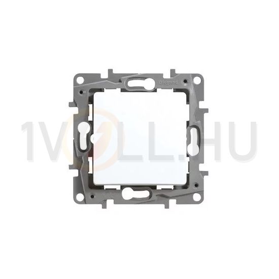 Niloé 106 váltókapcsoló betét közp. fedéllel fehér süllyesztett rugós IP44 1- LEGRAND - 764514