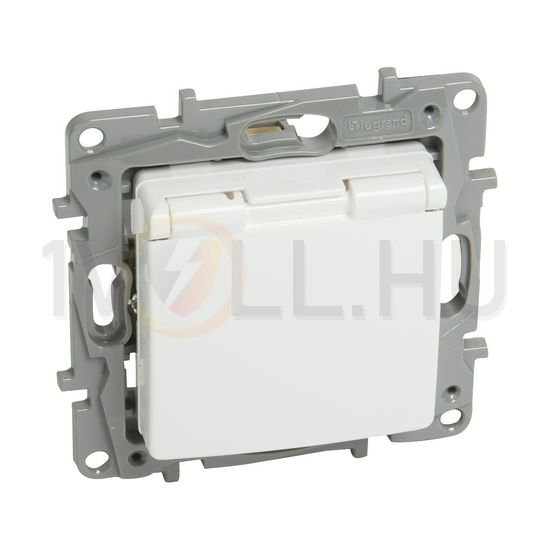 Niloé 162 dugalj csf. földelt központi fedlap gyerekzárral fehér IP20 süllyesztett csavaros LEGRAND - 764532