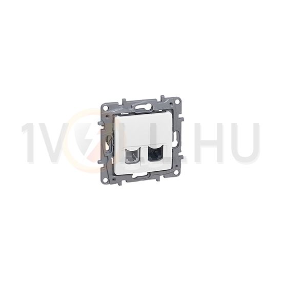 Niloé adatcsatlakozó dugalj UTP RJ45 8(8) Cat6 + RJ11 Cat3 RJ45 8(8) Cat5e fehér csavaros LEGRAND - 764570