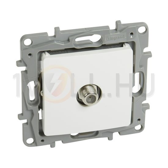 Niloé antenna aljzat F-F TV csillagpontos süllyesztett fehér 1-kimenet végzáró 1dB/860MHz LEGRAND - 764549