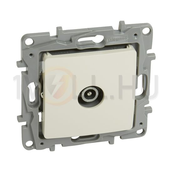 Niloé antenna aljzat TV körmös süllyesztett bézs 1-kimenet MM-végzáró 10dB/860MHz LEGRAND - 764655