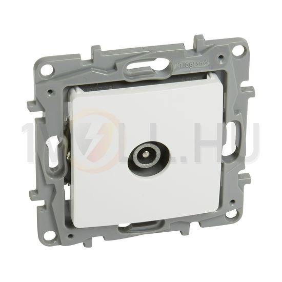 Niloé antenna aljzat TV körmös süllyesztett fehér 1-kimenet átmenő 14dB/860MHz LEGRAND - 764552