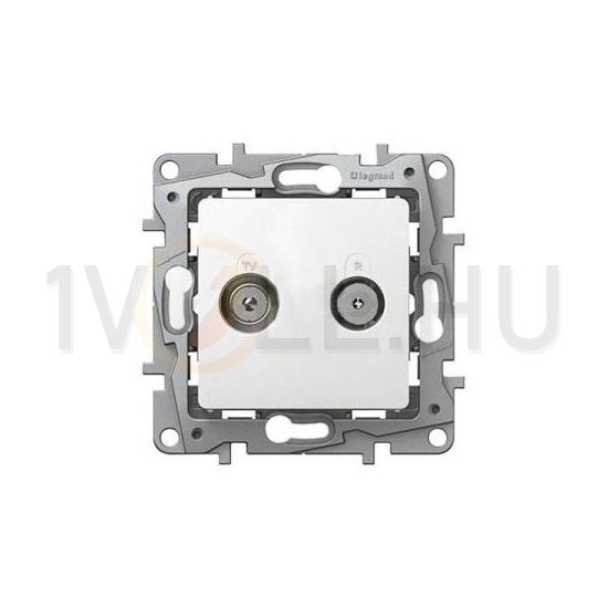 Niloé antenna aljzat TV-R süllyesztett fehér 2-kimenet átmenő 14dB/860MHz LEGRAND - 664561