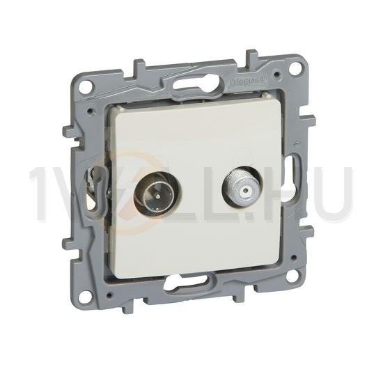Niloé antenna aljzat TV-SAT süllyesztett bézs 2-kimenet MM-végzáró 10dB/860MHz LEGRAND - 764658