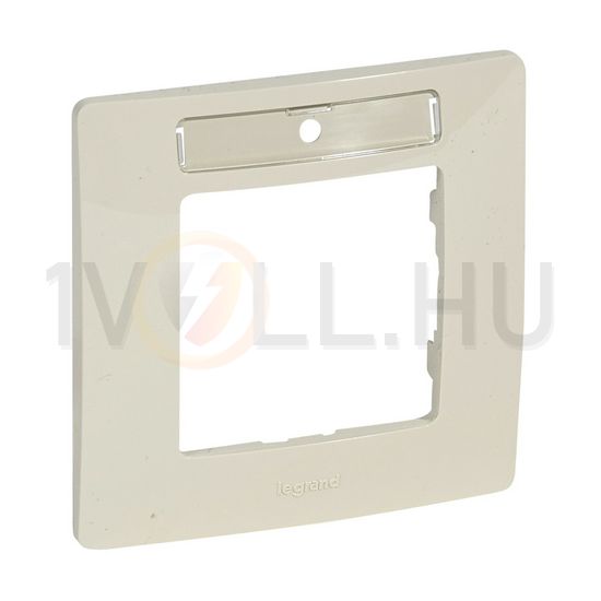 Niloé keret 1-es bézs vízszintes címketartóval műanyag LEGRAND - 665016