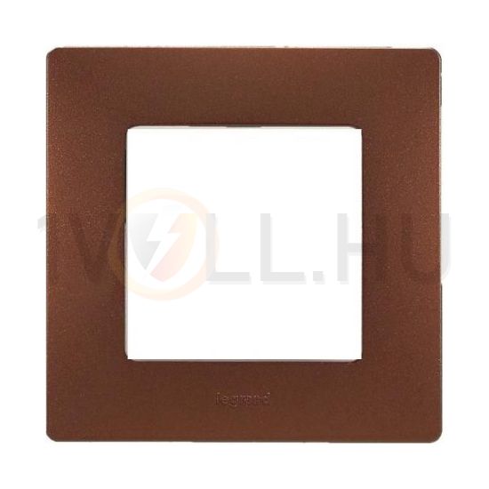 Niloé keret 1-es kakaóbarna vízszintes és függőleges műanyag LEGRAND - 397071