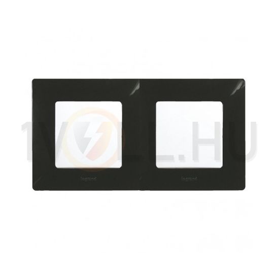 Niloé keret 2-es fekete vízszintes és függőleges műanyag LEGRAND - 397032