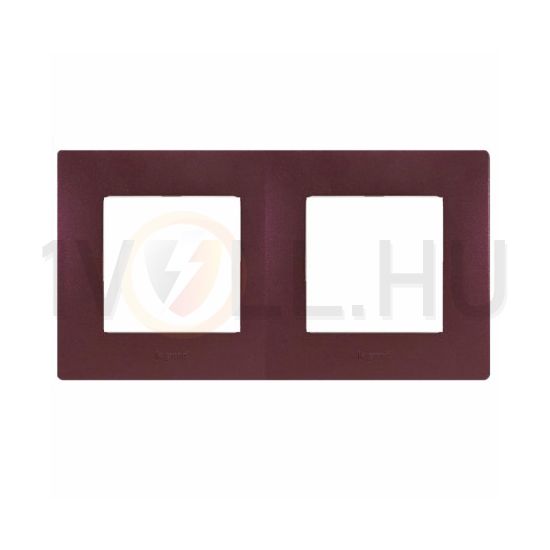 Niloé keret 2-es padlizsánlila vízszintes és függőleges műanyag LEGRAND - 397082