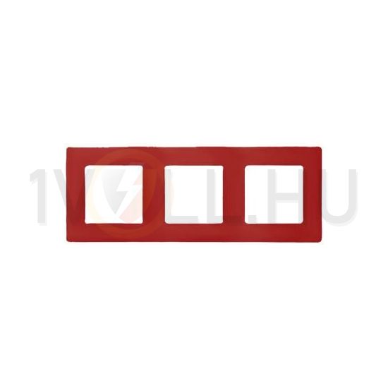Niloé keret 3-as piros vízszintes és függőleges műanyag LEGRAND - 665023