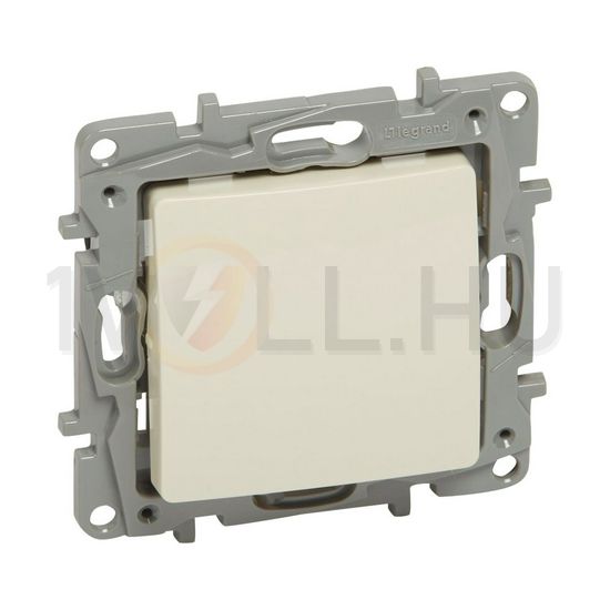 Niloé N106 nyomó betét 1- billentyűs 1v bézs IP20 jelzőfény süllyesztett dmax. műanyag LEGRAND - 764622