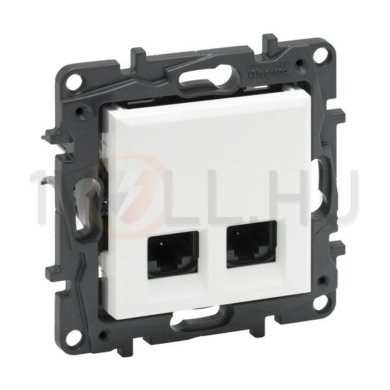 NiloéStep adatcsatlakozó dugalj UTP 2xRJ45 8(8) Cat6 fehér LEGRAND - 863164
