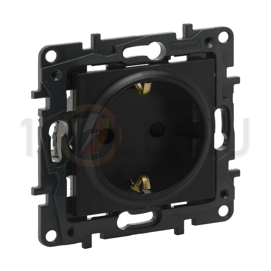 NiloéStep 162 dugalj fekete IP20 süllyesztett csavaros LEGRAND - 863521