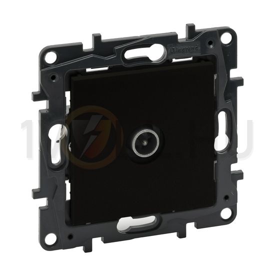 NiloéStep antenna aljzat TV csillagpontos 1x végzáró süllyesztett 1dB/860MHz fekete LEGRAND - 863574