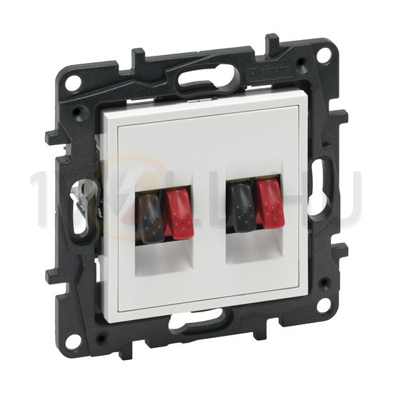 NiloéStep 2xhangszóró csatlakozó közp. fedéllel sztereó fehér LEGRAND - 863186