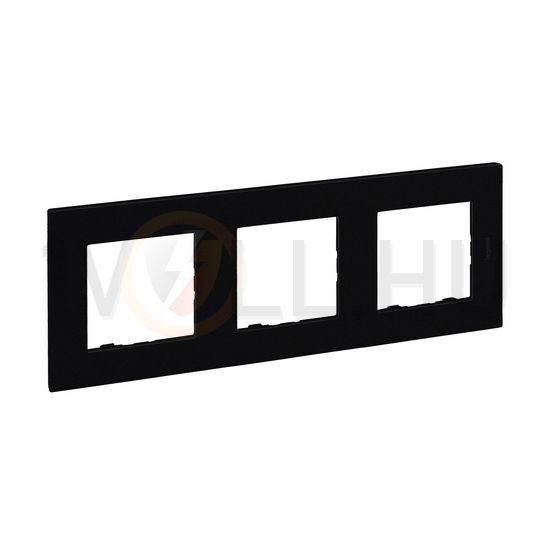 NiloéStep keret 3-egység vízszintes és függőleges műanyag fekete kezeletlen LEGRAND - 863593