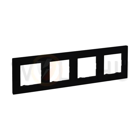 NiloéStep keret 4-egység vízszintes és függőleges műanyag fekete kezeletlen LEGRAND - 863594