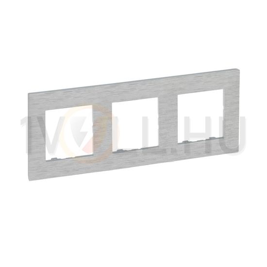 NiloéStep keret csiszolt alumínium 3-egység vízszintes és függőleges műanyag kezeletlen LEGRAND - 863893