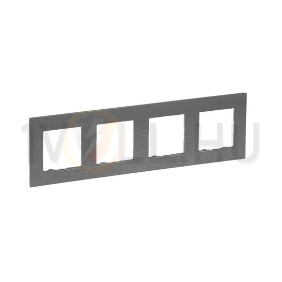 NiloéStep keret csiszolt szürke 4-egység vízszintes és függőleges műanyag kezeletlen LEGRAND - 863994
