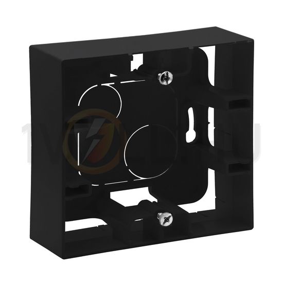 NiloéStep kiemelődoboz 1-egység vízszintes és függőleges fekete műanyag IP2X LEGRAND - 863597