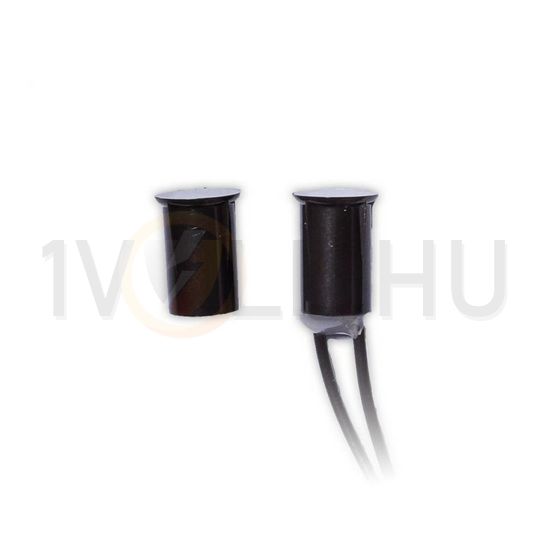 Nyitásérzékelő (reed-relé) 2vez. Befúrható 12,5mm kapcs.táv süllyesztett barna TANE ALARM - MINI-10BR