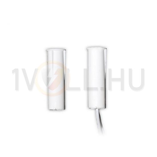 Nyitásérzékelő (reed-relé) 2vez. befúrható 15mm kapcs.táv süllyesztett fehér TANE ALARM - TAP-10WH