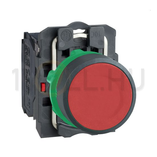 Nyomógomb komplett műa. d22 piros/zöld lapos visszaugró 1ny csavaros kerek Harmony XB5 Schneider - XB5AA42