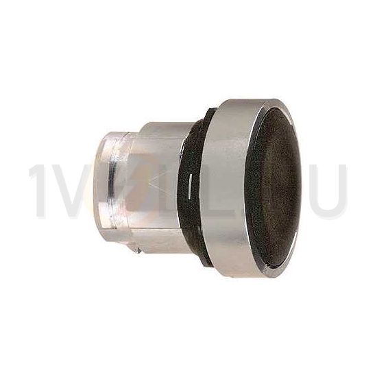 Nyomógombfej fém d22 lapos fekete/fehér/piros kerek visszaugró Harmony XB4 Schneider - ZB4BA2