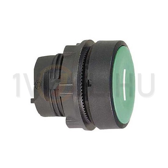 Nyomógombfej műanyag d22 I lapos zöld kerek visszaugró Harmony XB5 Schneider - ZB5AA331