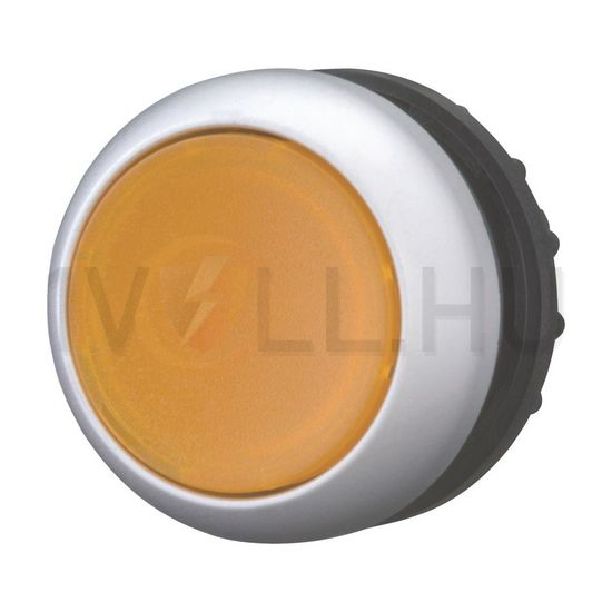 Nyomógombfej műanyag d22 világító lapos narancs visszaugró kerek M22-DL-A EATON - 167429