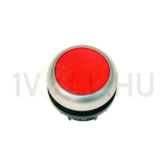 Nyomógombfej műanyag d22 világító lapos piros kerek visszaugró M22-DL-R EATON - 216925