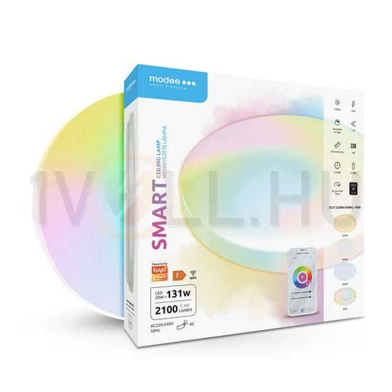 Okos LED lámpatest (Tuya Wi-Fi) WRGB falonkívüli 1x 20W 220-240V AC IP20 LED Smart Modee - MSL-CL20WRGB