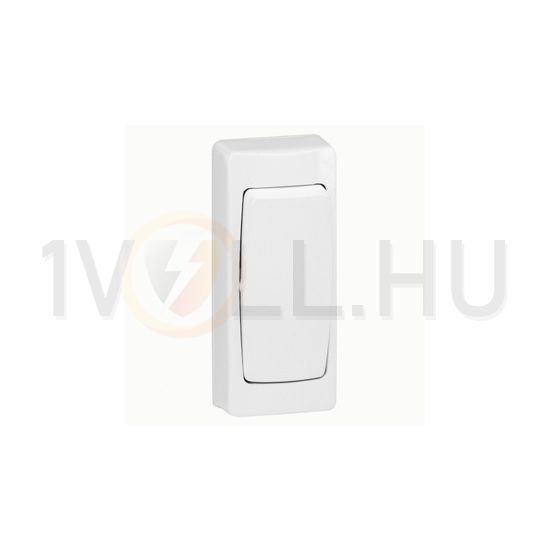 Oteo 101/106 ki/váltókapcsoló betét komplett házban fehér falonkívüli csavaros IP31 1- LEGRAND - 086084